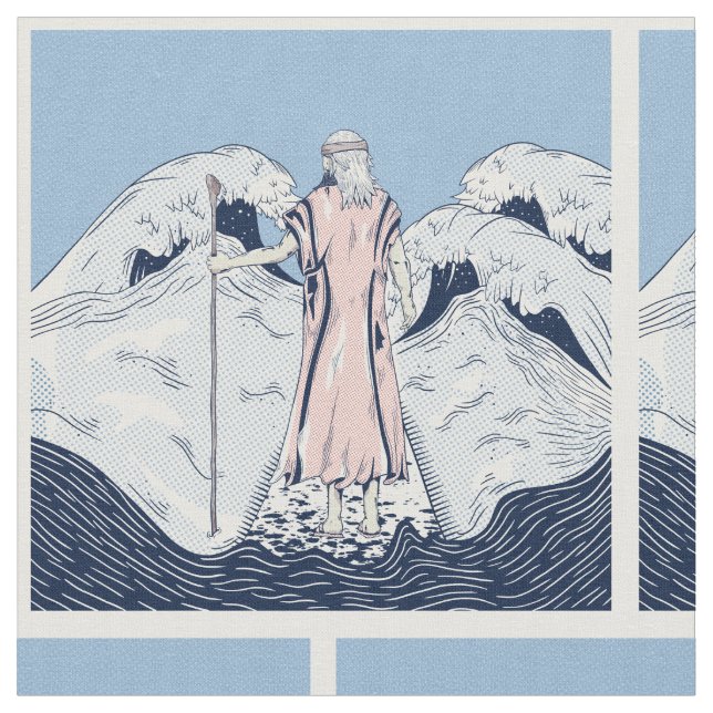 Tela Arte cristiano de Moses (De cerca)