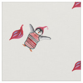 Tela Arte de acuarela pingüino 