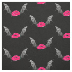 Tela Arte de Gótico Demon Wing con un beso de vampiros