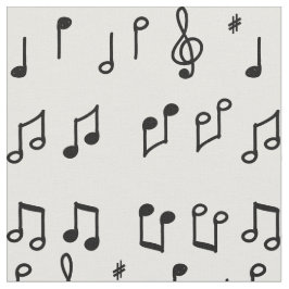 Tela Arte de la línea Black Musical Notes