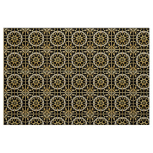 Tela Arte de patrón geométrico dorado elegante