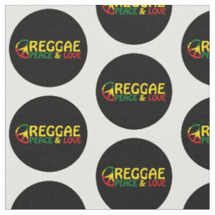 Tela Arte de reggae con palabras positivas Paz y amor