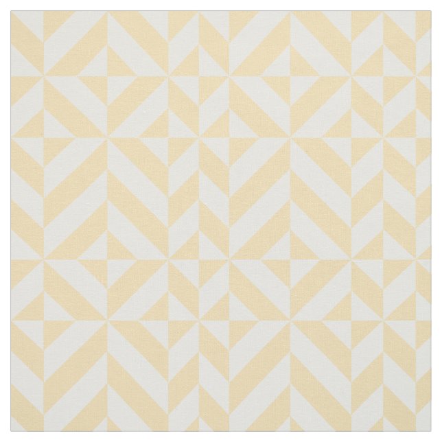 Tela Arte Deco Geométrico de Melón (Retal)