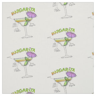 TELA ARTE DEL CÓCTEL DE LA RECETA DE MARGARITA
