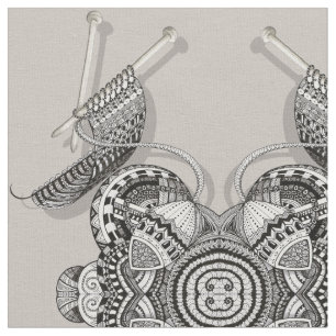 Tela Arte del Doodle del paraíso de los calceteros