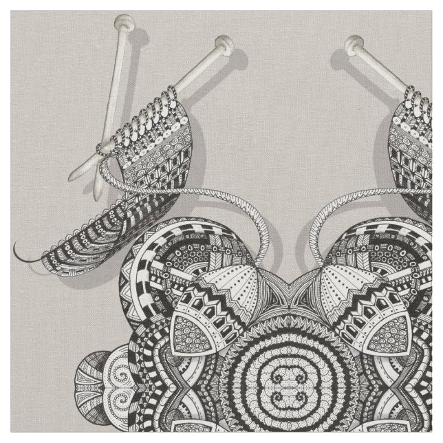 Tela Arte del Doodle del paraíso de los calceteros (De cerca)