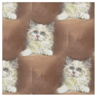 Tela Arte del gatito de la muñeca de trapo