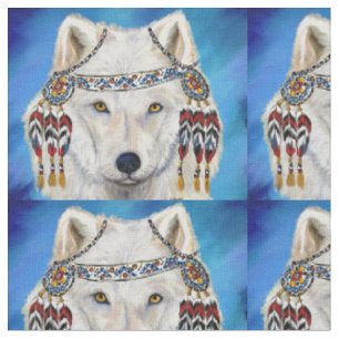 TELA ARTE DEL LOBO BLANCO