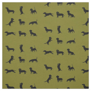 Tela Arte divertido de animales perro teckel