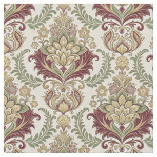 Tela Arte Floral Damasco Barroco Antiguo Acanto Ornate