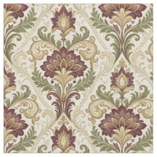 Tela Arte floral damasco barroco vintage ornamentado co