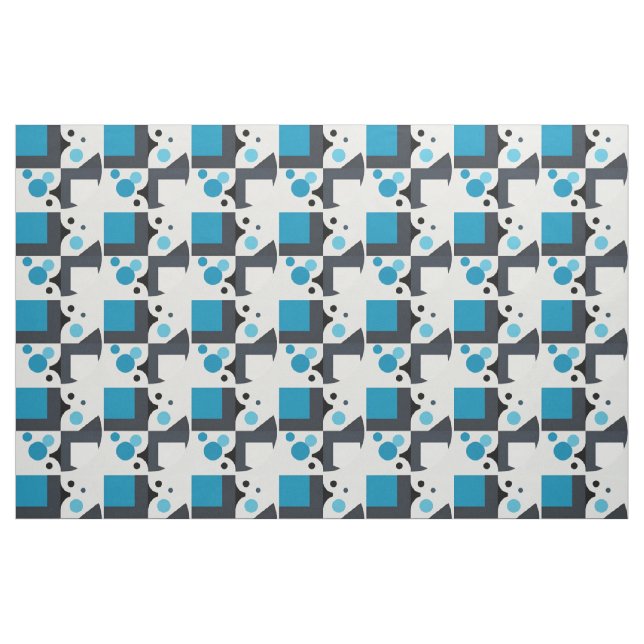 Tela Arte geométrico abstracto moderno ("Cuarto gordo" (fat quarter))