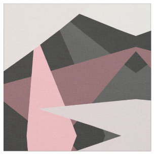 Tela Arte geométrico moderno de color rosa negro