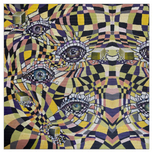 Tela Arte moderno retro oculus de los años 80