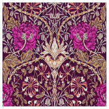 Arte Nouveau floral, ciruelo, beige y Deep Purple