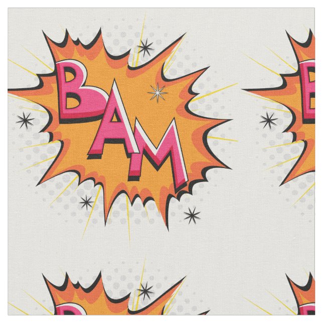 Tela ¡Arte pop Bam cómico! (De cerca)