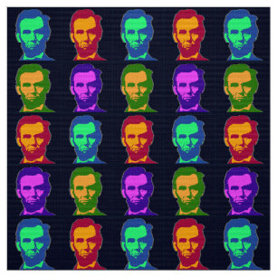 Tela Arte pop cuatro Abraham Lincolns