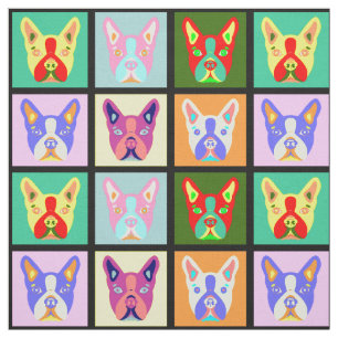 Tela Arte pop de Boston Terrier