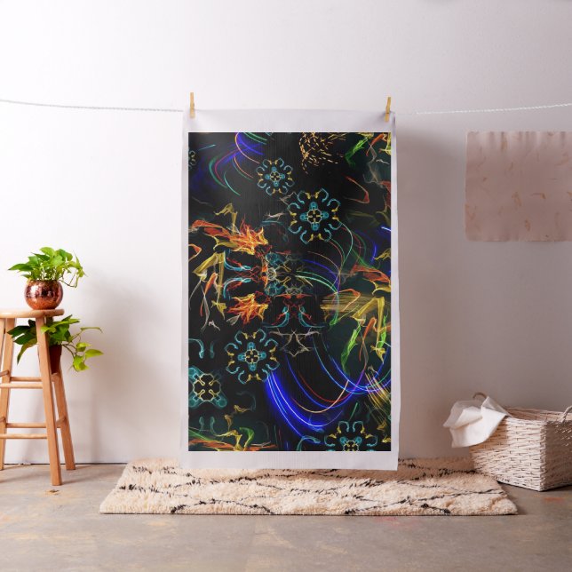 Tela Arte popular floreciente de los fuegos (In Situ)