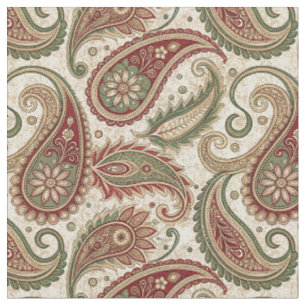 Tela Arte textil damasco de cachemira y floral antiguo