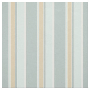 Tela Arte único de franja blanca y verde marino