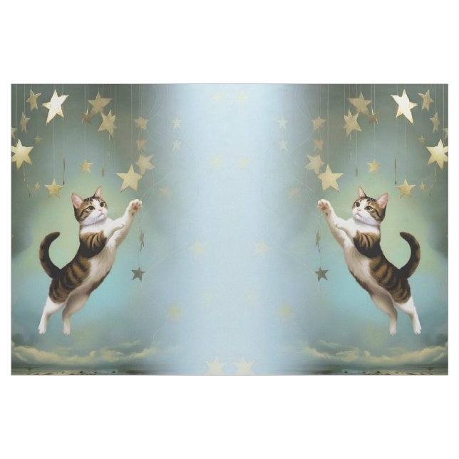 Tela Artistic Fabric Designs Cat (Yarda)