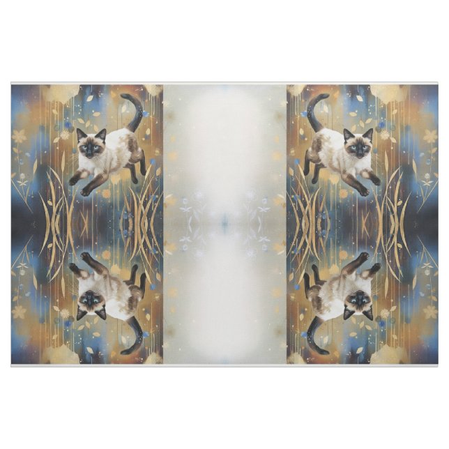 Tela Artistic Fabric Designs Cat (Yarda)