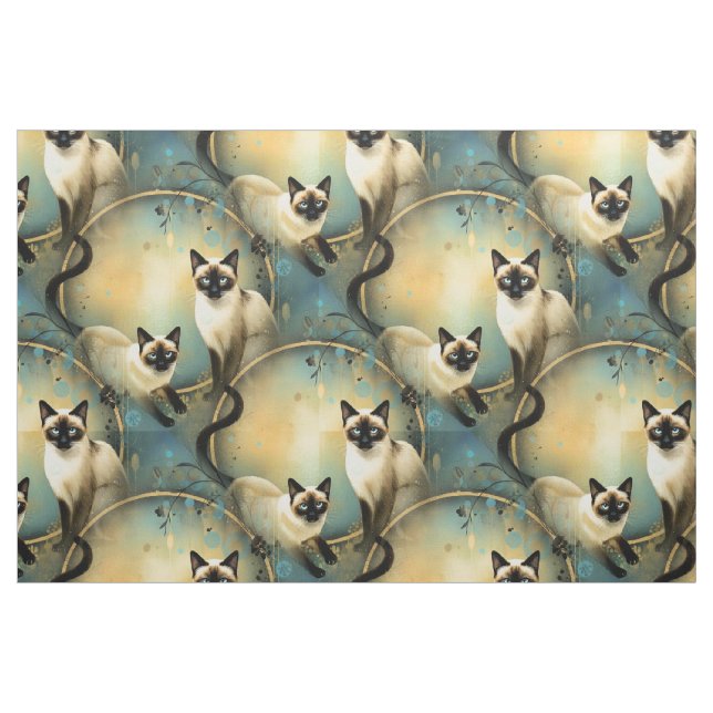 Tela Artistic Fabric Panel Cats ("Cuarto gordo" (fat quarter))