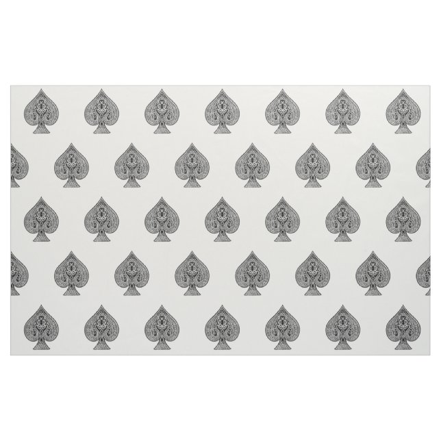 Tela As artístico retro del póker de espadas ("Cuarto gordo" (fat quarter))