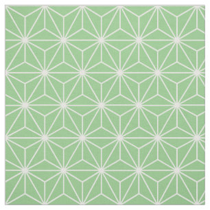 Tela Asanoha Geometric Stars Sage Green