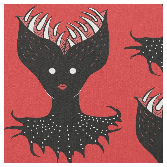 Tela Asombroso Chica Demonio Carácter gótico oscuro con (De cerca)