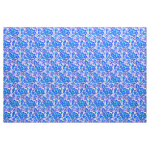 Tela Aspecto floral fresco azul