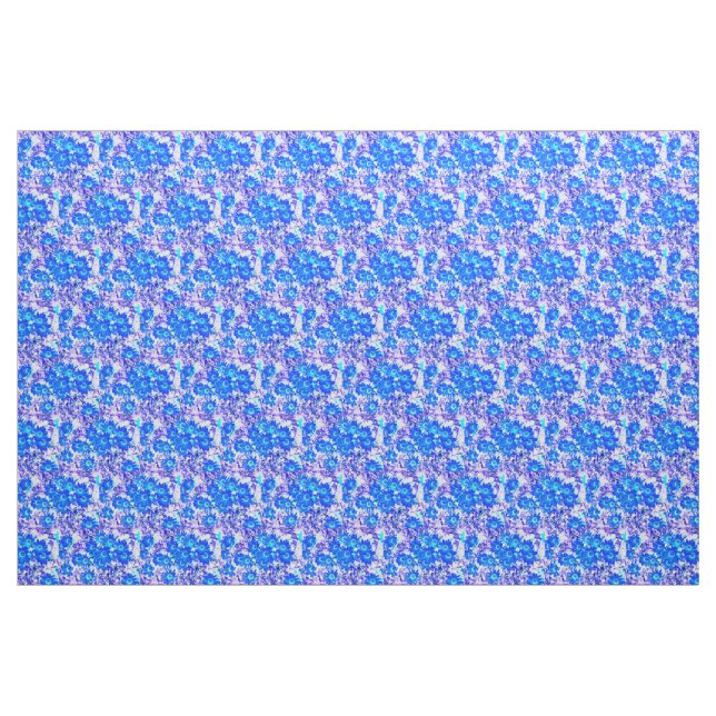 Tela Aspecto floral fresco azul ("Cuarto gordo" (fat quarter))