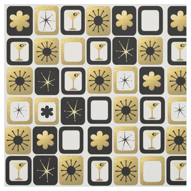 Tela atractiva retra del oro (Retal)