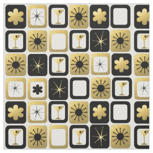 Tela atractiva retra del oro