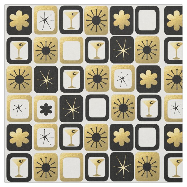 Tela atractiva retra del oro (Retal)