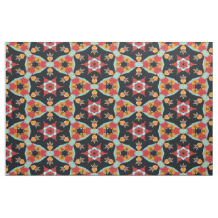 Tela Atractivo Patrón Retro Vintage Nouveau Deco Colori