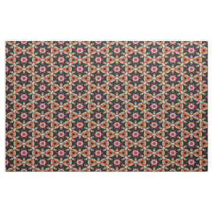 Tela Atractivo Patrón Retro Vintage Nouveau Deco Colori