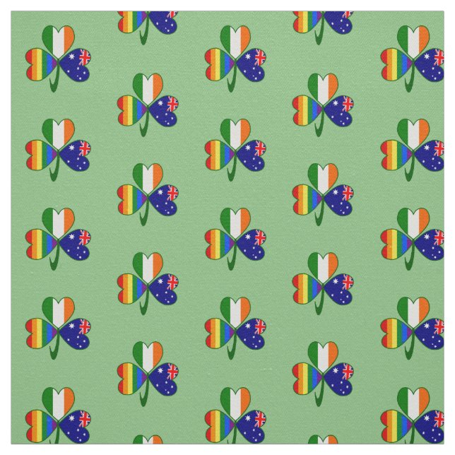 Tela Australia Irlanda Orgullo gay Shamrock (Retal)