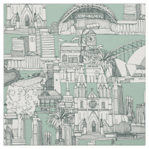 Tela Australia toile de jouy bálsamo huevo de pato