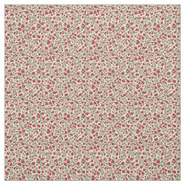 Tela Auténtico estampado floral Sprig de Burgundy apaga