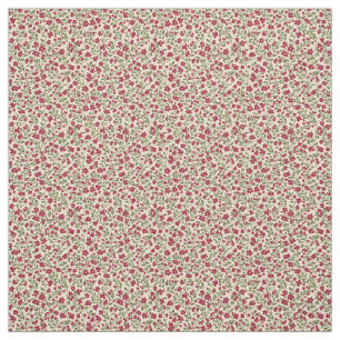 Tela Auténtico estampado floral Sprig de Burgundy apaga