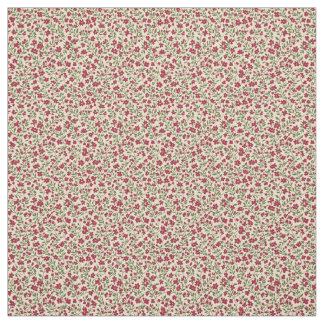 Tela Auténtico estampado floral Sprig de Burgundy apaga
