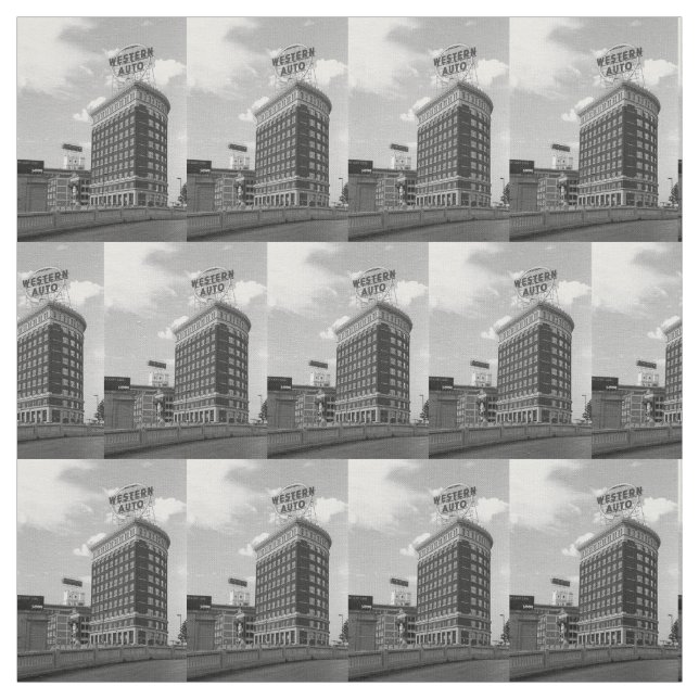 Tela auto occidental de la foto del edificio (Retal)