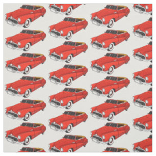 Tela Automóvil rojo clásico de 1948