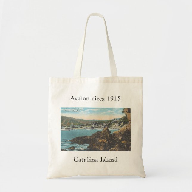 Tela Avalon circa 1915, bolso de la isla de Catalina (Frente)