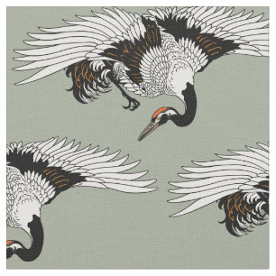 Tela ave de grúa japonesa voladora