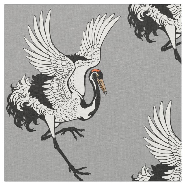 Tela Ave grúa japonesa (De cerca)