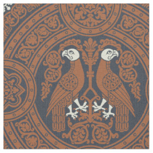 Tela Aves bizantinas Cinnamon-Brown
