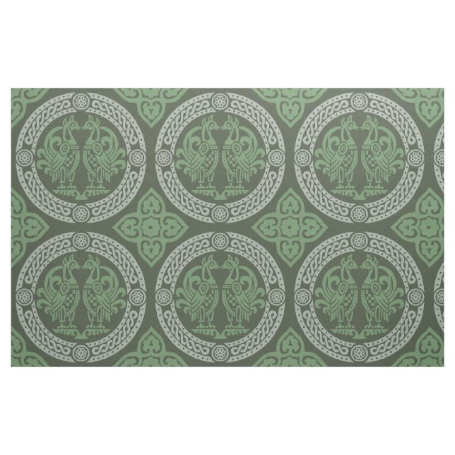 Tela Aves bizantinas, Esmeralda ("Cuarto gordo" (fat quarter))